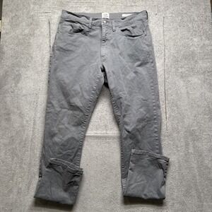 Flint and Tinder Men's Gray Slim Fit Stretch Pants 32x32 Minimalist Rugged Style